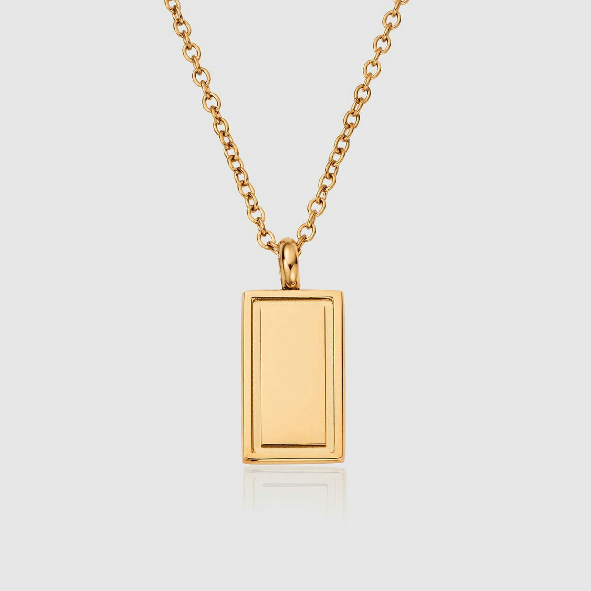 Collana Moon in acciaio inossidabile - Collana con ciondoli dorati – Instants Plaisirs Gioielli