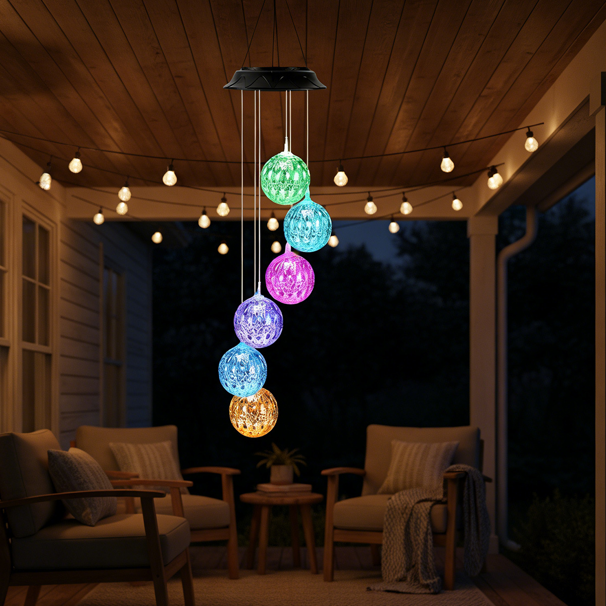 Landscape Pathway Decor Lamp Waterproof Solar Garden Lights Color Changing LED Outdoor