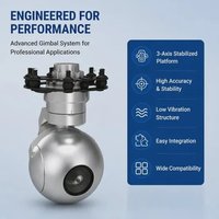 Caméra à cardan 3 axes avec suivi IA, imagerie thermique EO 4K et télémètre laser pour drones FPV et accessoires d'inspection aérienne
