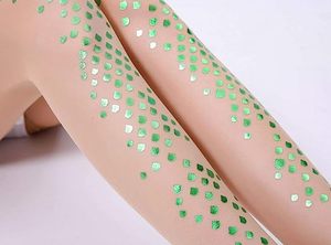 <span class=keywords><strong>Collant</strong></span> Ultra-Sottili <span class=keywords><strong>con</strong></span> Stampa Glitterata Effetto Sirena, Calze Scintillanti <span class=keywords><strong>con</strong></span> Paillettes per Donne - Product Image 6