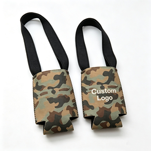 Neoprene Waterproof Foldable Can <b>Cooler</b> Bag with Neck Strap for 12oz Cans and Outdoor Use - Product Image 2