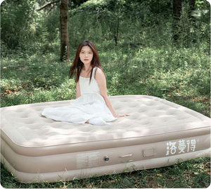 Materasso Gonfiabile Personalizzato di Tendenza Facile da Montare, Letto ad Aria Floccato per Campeggio con Pompa Integrata, Rivestimento in Tessuto e Materasso ad Aria in PVC - Product Image 2