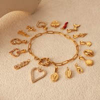 Créez vos propres bijoux : Bracelet et collier personnalisés pour femme, accessoires étanches, breloques pour bikini, breloques coquillages, breloques homard, thème océan et plage.