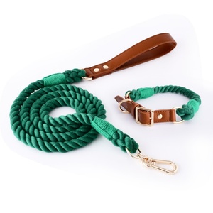 <span class=keywords><strong>Collar</strong></span> y Correa de Entrenamiento para Perros Medianos, Hechos a Mano, Ecológicos, Coloridos, de Cuerda de Algodón Trenzada, con Liberación Rápida, Duraderos y Sencillos - Product Image 3