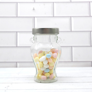Nuevos Frascos Altos de Plástico de 212 ml, Recipientes Transparentes Reutilizables con Tapas Doradas para Mermelada, Miel, Encurtidos, Dulces y Lociones - Product Image 2