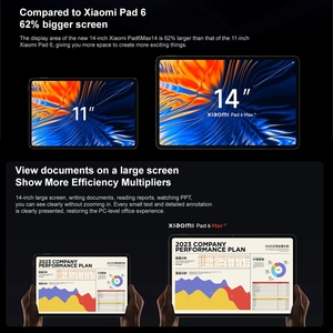 Mới nhất Original Xiaomi Pad 6 Max 14 inch Màn hình LCD Tablet PC 10000mAh pin lớn Octa core Dual máy ảnh Xiaomi máy tính bảng - Product Image 4