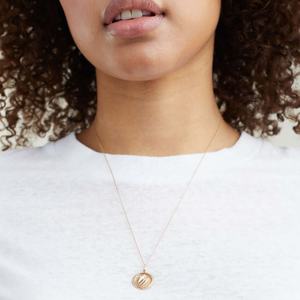 Chic Degin bijoux personnalisés en argent sterling 925 plaqué or 18 carats pendentif à breloque pièce ailée - Product Image 2