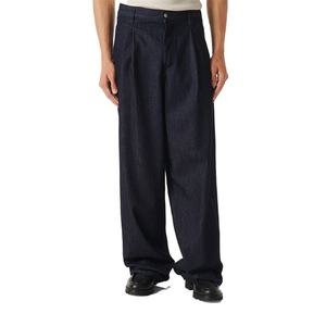 Jeans droits décontractés personnalisés en usine, coupe slim, nouvelle collection été, délavés, effet empilé - Product Image 1