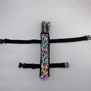 Abanico de Mano Holográfico Grande de 33 cm con Diseño de Araña Reflectante, de Bambú de Alta Calidad, para Fiestas - Product Image 3