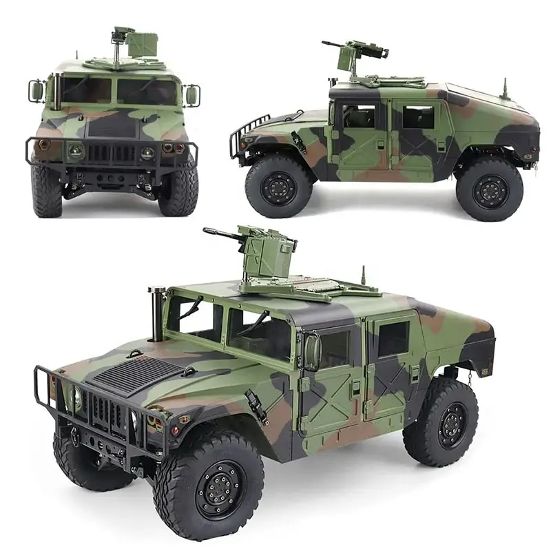 1/10 2.4G 4WD 16CH 30 km/H RC نموذج سيارة U.S.4X4 سيارة عسكرية شاحنة HG P408 دون شاحن بطارية