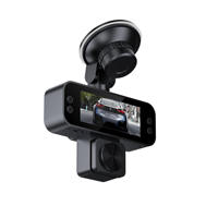 Caméra de voiture avec 3 objectifs, contrôle WIFI, HD 1080P, vision nocturne, enregistreur de voiture, écran IPS 3,16 pouces, téléphone mobile interconnecté, enregistrements vidéo, caméra de voiture pour voiture