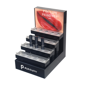 Premium Large-Capacity Countertop Lipgloss Display Stand With Built-In Soft LED Lighting Cosmetics Lipstick Display Rack - Product Image 3