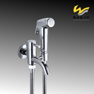 Bidé de Pared Moderno Vimijia, Complemento para Inodoro, con Doble Manija, Totalmente en Cobre, con Pistola Rociadora Simple de ABS - Product Image 3