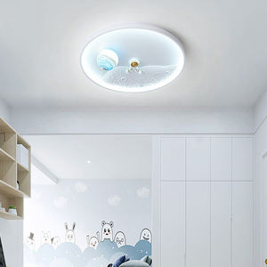 Lumière de <span class=keywords><strong>chambre</strong></span> d'astronaute spatial, télécommande, variateur d'intensité, luminaire de <span class=keywords><strong>chambre</strong></span> Kis, 50 cm, 45 W, protection des yeux, plafonnier LED - Product Image 5