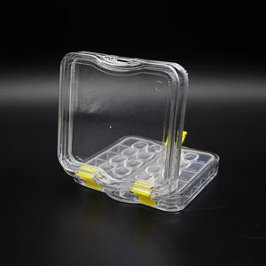 Коробка для зубного шпона, коробка для зубного протеза, 20 слотов, пластиковые Запираемые стоматологические лабораторные виниры, упаковочные коробки с прозрачными мембранами - Product Image 4