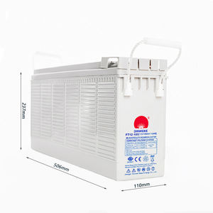 납축전지 장수명 충전식 태양광 배터리 <span class=keywords><strong>12V</strong></span> 100Ah 105Ah 전면 단자 젤 배터리 태양광 <span class=keywords><strong>UPS</strong></span> 에너지 저장 - Product Image 5