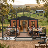 Mobil-home respirant conçu pour l'Australie, 2 chambres, préfabriqué, extensible, pliable, bureau, cuisine, salle de bain