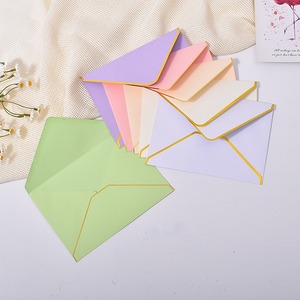 Sang trọng lời mời đám cưới thư Ví Phong Bì Vàng lưỡi ngọc trai giấy bán buôn thẻ thành viên Cảm ơn bạn Kích thước thẻ M phong bì - Product Image 2