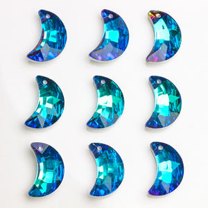 ג'ובי ספינקס כחול רב צורות תליון חרוזי זכוכית לב כוכב ירח טיפת מייפל פרפר חרוזי קריסטל לייצור תכשיטים - Product Image 4