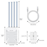Extensor de WiFi para Exteriores WAVLINK WiFi 7 BE5100, Repetidor de WiFi de Largo Alcance de Doble Banda para Exteriores | Punto de Acceso