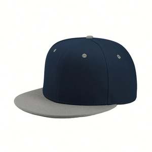 Casquette de baseball unisexe à visière plate réglable, logo personnalisé, style sportif hip-hop, polyester/coton, pêche, usage extérieur, design snapback - Product Image 1