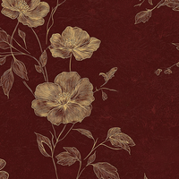 Tela Premium Koshibo para Vestidos, Gruesa, de Alta Calidad, Base de Poliéster, Elegantes Estampados Florales Abstractos en Acuarela para Vestidos de Mujer