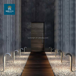 ไฟ LED สนามสนามหญ้ากลางแจ้งสีขาวอบอุ่นทรงสี่เหลี่ยมสำหรับตกแต่งสวนกลางแจ้งทำจากอลูมิเนียม - Product Image 2