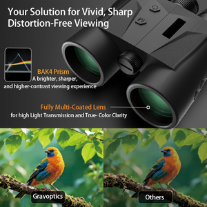 Jumelles télémètre laser HSGD 10X42 HD 2400M, étanches IP65, pour la chasse en extérieur et la mesure de distance au golf - Product Image 3