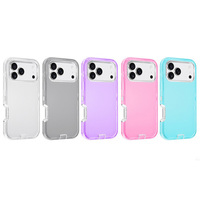 Accessoires pour coque de téléphone MOQ 500 pour iPhone 18 Defender 3 en 1, coque de protection triple couche avec clip ceinture pour iPhone 18 Pro Max