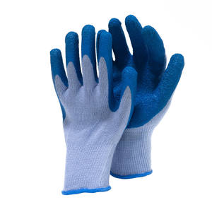 قفازات عمل ثقيلة مطلية بالنخيل من اللاتكس المتجعد مع قفازات حماية للعمل بقبضة ممتازة - Product Image 1