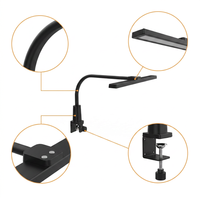Lampe de travail LED confortable pour les yeux avec pince, lampe de lecture professionnelle, CRI 95 élevé, col de cygne flexible, lampe de table réglable