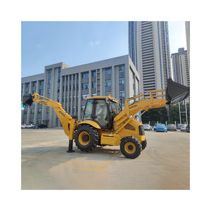 Chargeuse-pelleteuse 4x4, prix usine, 85 kW, diesel, certifiée CE, godet frontal 1 m³, pour agriculture - Product Image 3