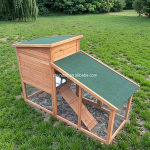 SDR029 Eco-Friendly Classic Wooden Rabbit Hutch for All Seasons Outdoor <b>Pet</b> House - Product Image 4