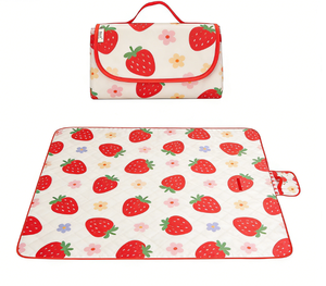 Coperta da <span class=keywords><strong>Picnic</strong></span> Portatile in Tessuto Oxford Impermeabile Pieghevole con Maniglia per Campeggio, Spiaggia e Parco - Product Image 4