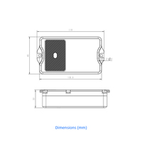 EM400-TLD ToF LoRaWAN/NB-IoT Capteur de distance optique 2-350 cm Batterie 10 ans IP67 Niveau de remplissage de la poubelle Alarme d'inclinaison incendie