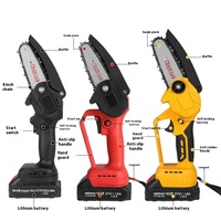 Gergaji mesin listrik Mini 21V, gergaji rantai genggam kelas DIY dapat diisi ulang, penggunaan rumah tangga dengan dukungan OEM yang dapat disesuaikan