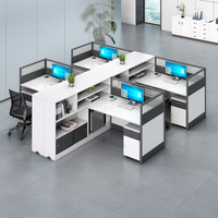 Bureau de direction moderne en bois de qualité supérieure, convertible et modulaire, 1,5 m, en MDF, pour usage commercial