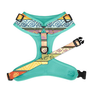 工場直販新着ペットハーネス部族パターンプルドッグなし通気性快適な犬用ハーネスセット - Product Image 2