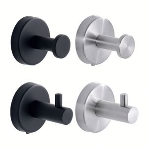 Good Quality Stainless Wall Mounted Hanger 6 <b>Hooks</b> Bathroom Hanger Accessories <b>Hooks</b> <b>Curtain</b> Adhesive Bathroom Towel <b>Hooks</b> - Product Image 1