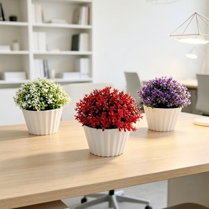 Bonsaï artificiel en plastique de 11 cm, plantes en pot pour la décoration de la maison et du bureau - Product Image 2