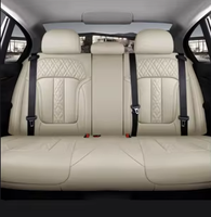 Housse de siège de voiture en cuir sur mesure, ensemble complet de 5 pièces, universelle pour Civic Golf Passat CC Bora Polo Accord