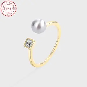 SPECIAL Jewelry Rings 925 Sterling Silver Elegant Clear Zircon Premier 18k Gold Jewelry Ring For Women