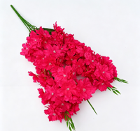 Bouquet de fleurs artificielles multicolores Sakura, simulation de fleurs de cerisier, tige de fleurs pour décoration de mariage, arrangement floral