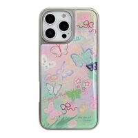 Coque papillon aquarelle Ins pour Apple iPhone 16 17 Pro Max, coque de protection antichute pour iPhone 14, étui tendance pour 13 15