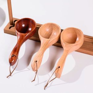 ทัพพีตักข้าวญี่ปุ่นด้ามยาวทำจากไม้  ช้อนตักข้าวต้ม - Product Image 1