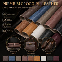 Cuir synthétique PU gaufré extensible de 1 mm, inspiré des créateurs, pour sacs et canapés - Vente en gros directe usine
