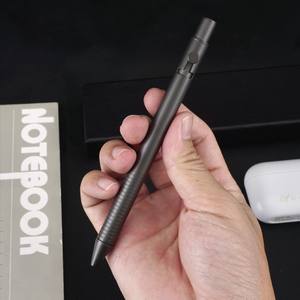 Stylo à bille de luxe en titane noir mat sculpté personnalisé Sports Action Bolt <span class=keywords><strong>Gun</strong></span> Metal Lapiceros Rentable - Product Image 2