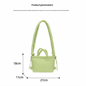 <span class=keywords><strong>Borsa</strong></span> Tote Imbottita in Nylon alla Moda con Chiusura a Cerniera, Impermeabile, Mini <span class=keywords><strong>Zaino</strong></span> Leggero da Viaggio per Donne - Product Image 2