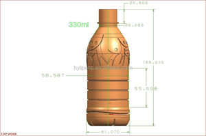사용자 정의 설계 2 캐비티 애완 동물 병 세미 자동 플라스틱 물병 금형 블로우 금형 - Product Image 6