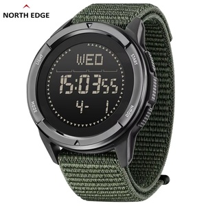 Montre connectée sportive NORTH EDGE ALPS pour homme avec boussole, thermomètre, heure mondiale, podomètre, altimètre, baromètre, montre connectée pour la course à pied APACHE - Product Image 1